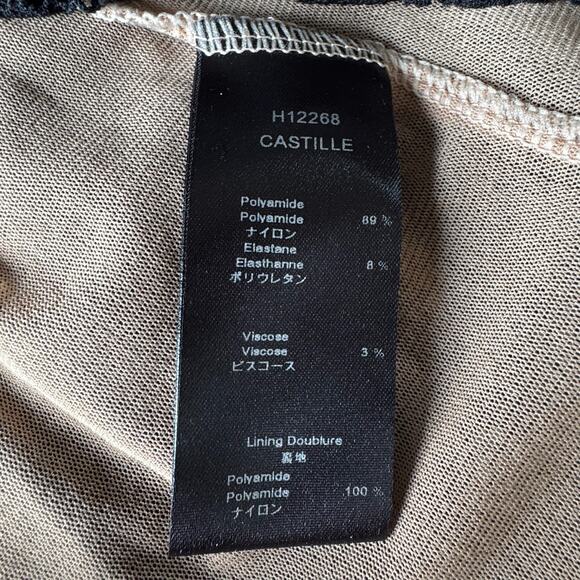 ANNE FONTAINE Castille Stretch Black Lace Top - Picture 10 of 11